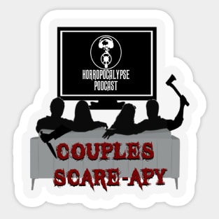 Couples Scare-Apy Sticker